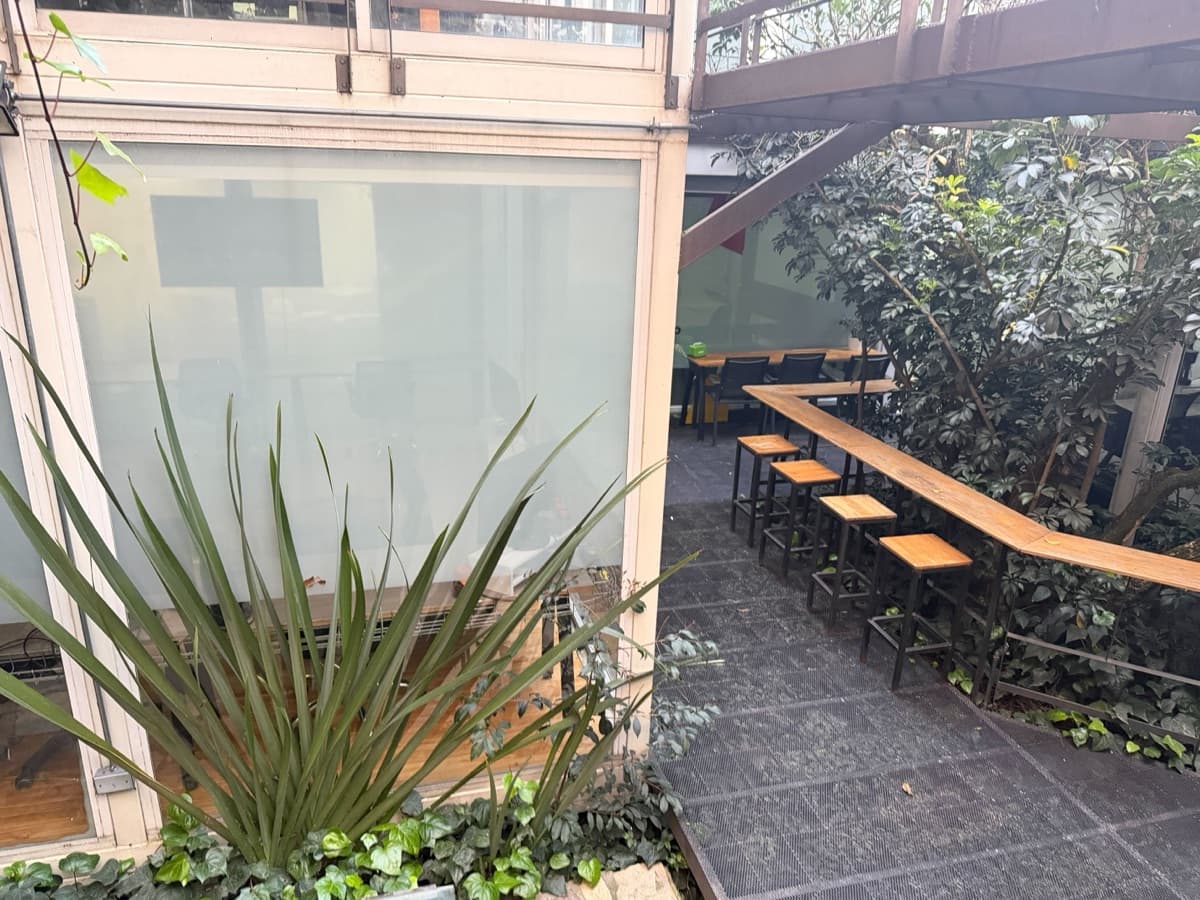 Terraza de la oficina de Duppla en Bogotá